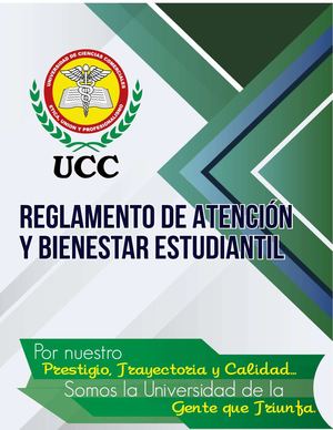 Reglamento Bienestar Estudiantil UCC