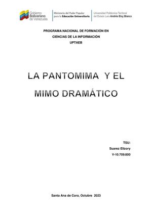 Suarez Elizory Pantomimayel Mimo Dramatico Lci4401