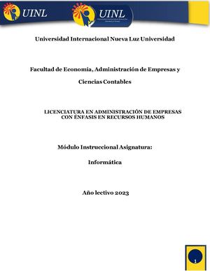 Modulo Instruccional Del Curso