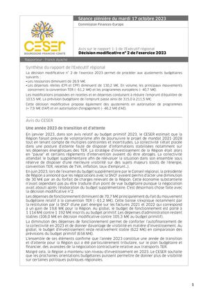 Décision modificative n° 2 de l’exercice 2023