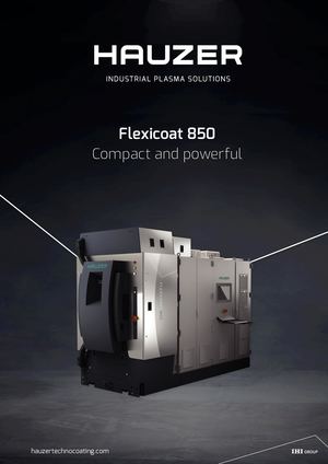 Hauzer Product Leaflet Flexicoat 850 V2023