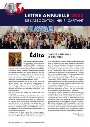 Lettre Annuelle 2023 - Henri CAPITANT