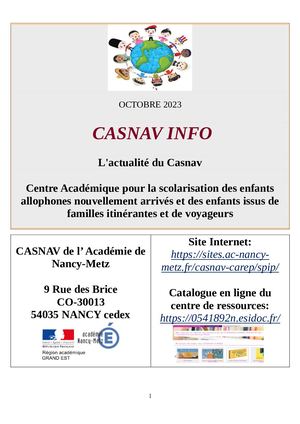 Octobre 2023 Casnav Info