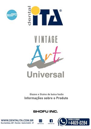 Dental Ita - Vintage Art Universal Instruções De Uso