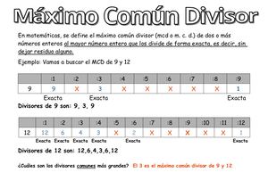 Máximo Común Divisor