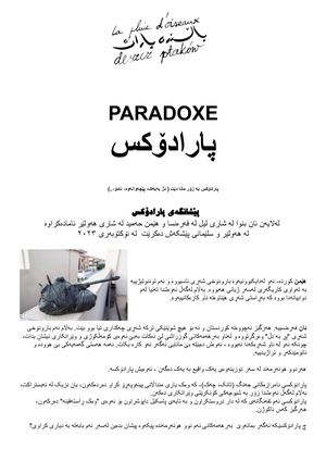 dossier kurde de l'Exposition Paradoxe - Anne Benoit et Hemn Hamed