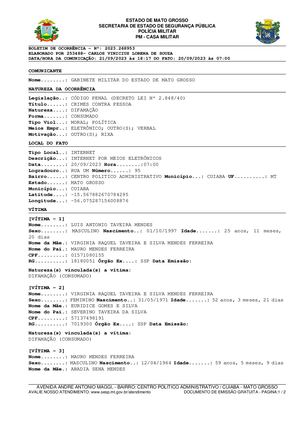 Governador Mauro Mendes, Esposa E Filho Registram Bo Contra Jornalista Ulisses Lalio Por Pretensa Divulgação De Noticia Difamatória