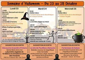 Animations Du 23 Au 29 Octobre 2023