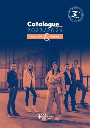 Catalogue formation CCI Campus Centre 2023/2024