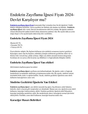 Endokrin Zayıflama İğNesi Fiyatı 2024 Devlet Karşılıyor Mu