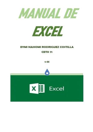 MANUAL DE EXCEL