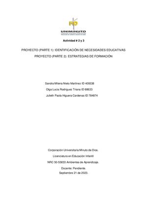 PROYECTO DE AMBIENTE DE APRENDIZAJE