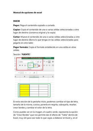 Manual de herramientas de excel