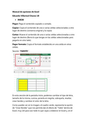 Manual de herramientas de Excel