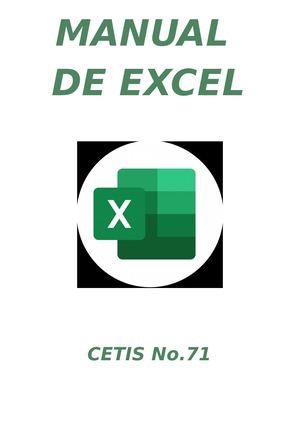 Manual De Excel Cultura Digital