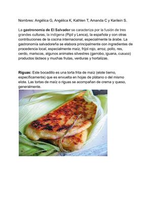 Gastronomía Salvadoreña