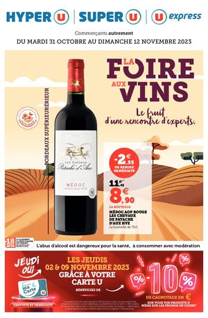 CATALOGUE DU 31 OCTOBRE AU 12 NOVEMBRE 2023 - HYPER U / SUPER U / U EXPRESS