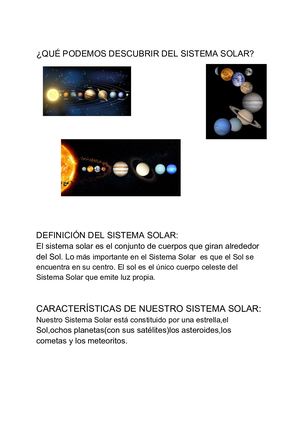 Qué Podemos Descubrir Del Sistema Solar