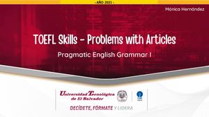 TOEFL Skills - Problems With Articles