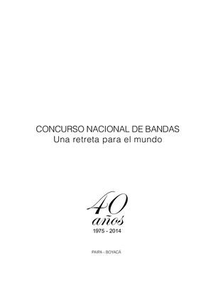 Concurso Nacional de Bandas - 40 Años