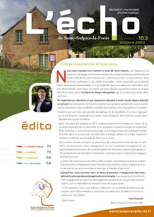 L'Écho De St Sulpice N°163 Octobre 2023