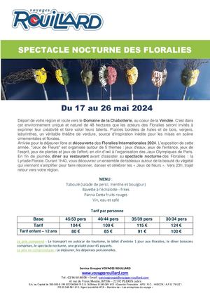 Spectacle Nocturne Des Floralies 2024