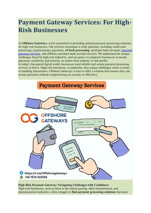 Payment Gateway Services Offshore Gateways
