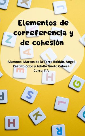 Elementos de correferencia y cohesión textual