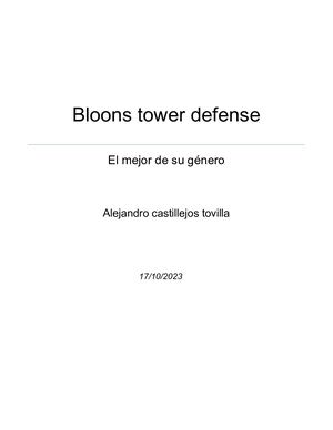 un vistazo  a bloons td