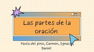 Las partes de la oración Grupo 3