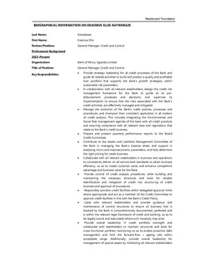 Ellis Katwebaze Cv