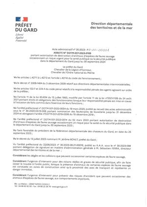 Art 20231010 Sp Louveterie Ofb Fdc Numéroté Au Raa Vf
