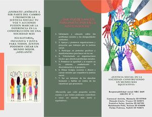 Folleto Justicia Social