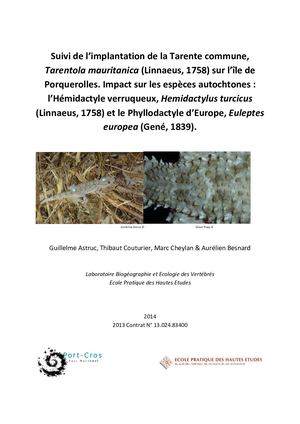 2014 - Implantation Tarente de Maurétanie sur Porquerolles - CEFE