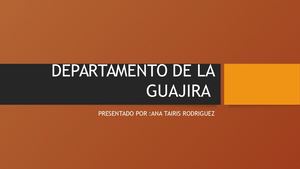 Departamento De La Guajira
