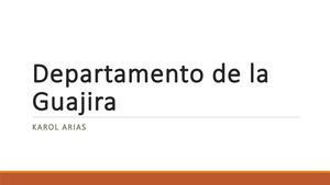 Departamento De La Guajira