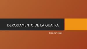 Departamento De La Guajira
