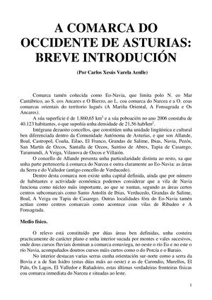 Introdución Occidente De Asturias