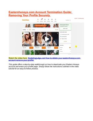 How To Delete Account On Easternhoneys.com & Remove Your Easternhoneys Profile Page