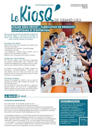 Kiosque de Novembre 2023