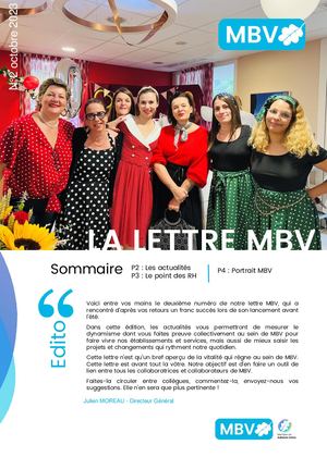 La Lettre MBV Numero 2 - Octobre 2023
