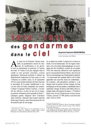 6 Rhpg8 14 18 Des Gendarmes Dans Le Ciel Krakowski