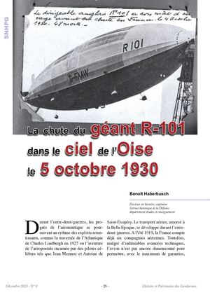 7 Rhpg8 La Chute Du Géant R 101 Le 5 Octobre 1930 Haberbusch