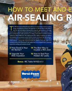 RHH Foam Air Sealing Requirements For Approval