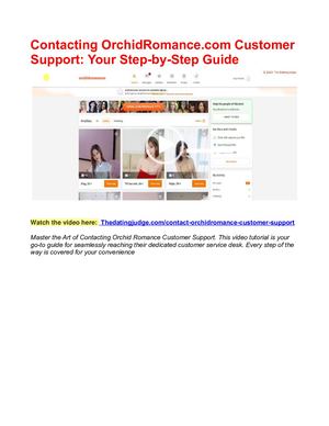 Contacting OrchidRomance.com Customer Support: Step-by-Step Guide To Reach Orchid Romance Support Staff