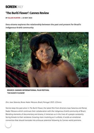 A FLOR DO BURITI - SCREENDAILY