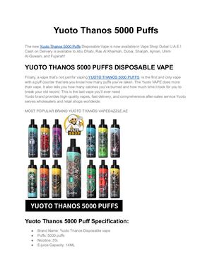 Yuoto Thanos 5000 Puffs