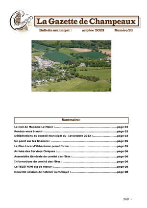 Gazette numéro 23