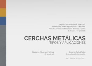 CERCHAS METÁLICAS - Mariangel Martinez, Extensión San Cristóbal.