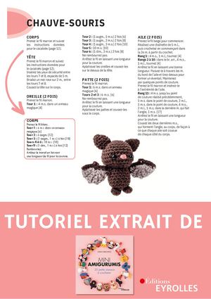 Tuto chauve-souris au crochet